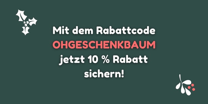 Mit dem Rabattcode jetzt 10 % auf alle Baumpatenschaften